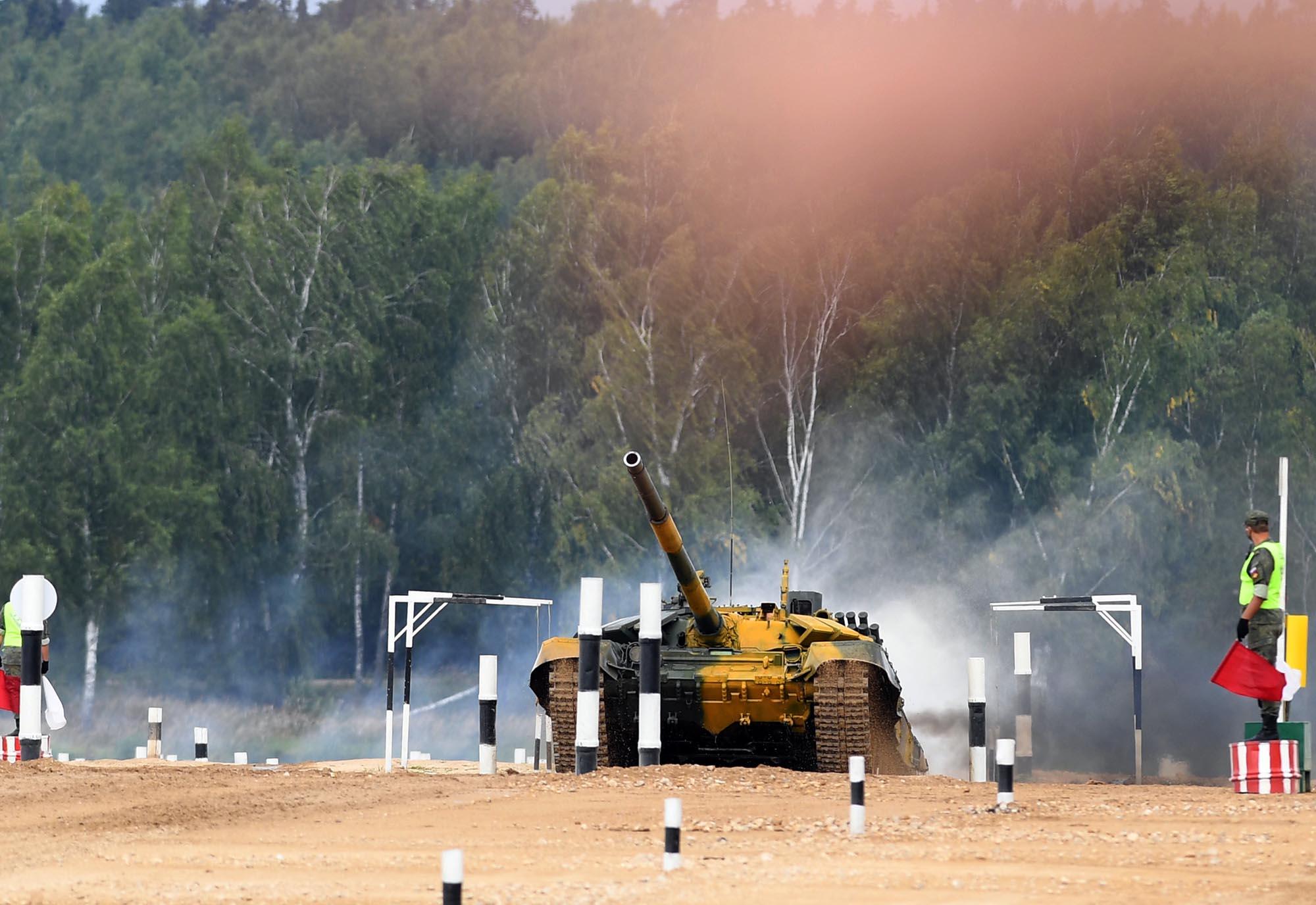 Đội tuyển Xe tăng QĐND Việt Nam đứng thứ 2 của bảng 2 trong ngày thi đấu đầu tiên